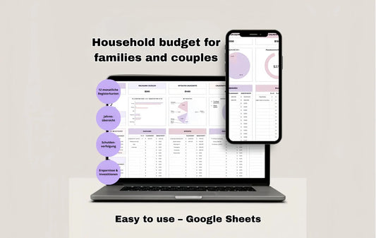 Budget for Families & Couples Excel Sheet Template